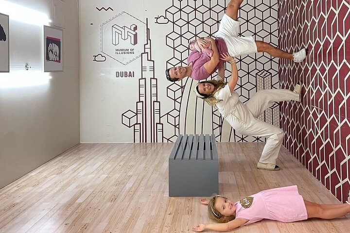 Experience the wonder of gravity-defying illusions as you explore interactive exhibits that challenge your perception perfect for creating unforgettable family moments and surreal photographs in Dubai.